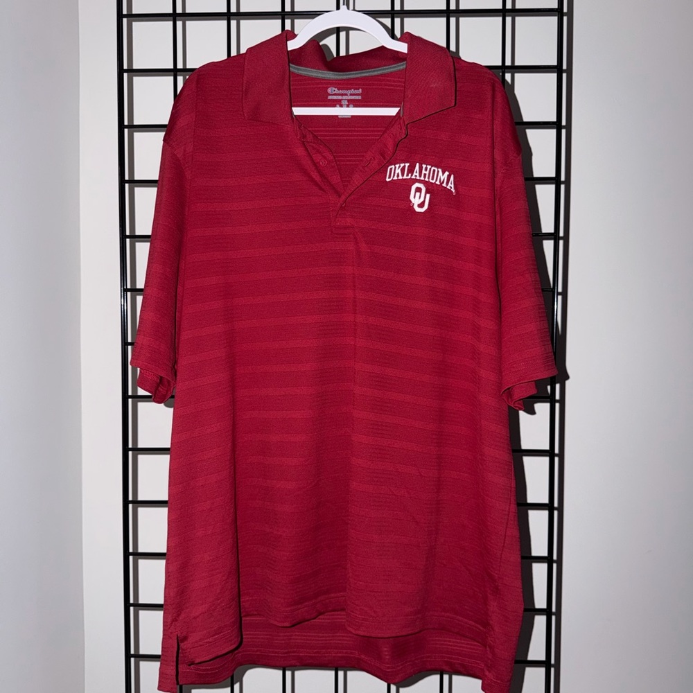 Champion Oklahoma Men's Crimson Polo Shirt